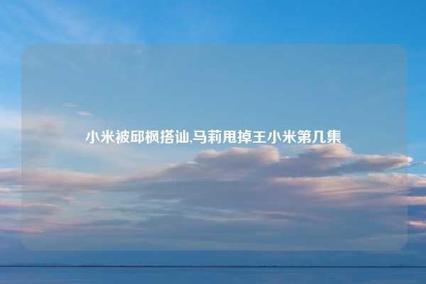 小米被邱枫搭讪,马莉甩掉王小米第几集