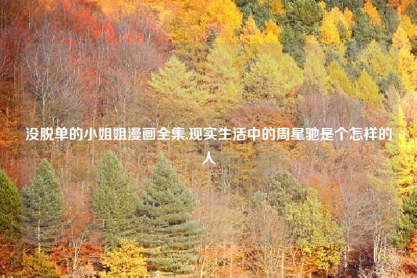 没脱单的小姐姐漫画全集,现实生活中的周星驰是个怎样的人