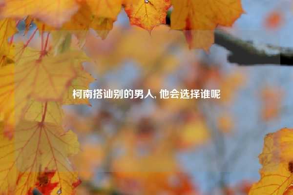 柯南搭讪别的男人, 他会选择谁呢