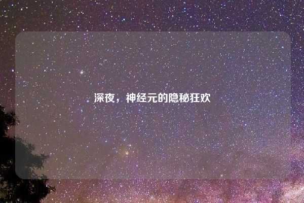 深夜，神经元的隐秘狂欢
