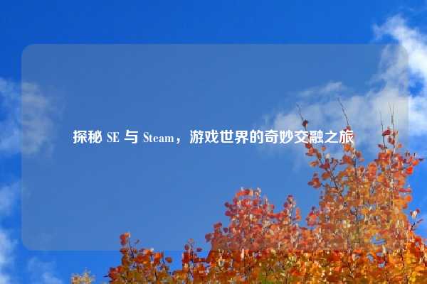 探秘 SE 与 Steam，游戏世界的奇妙交融之旅
