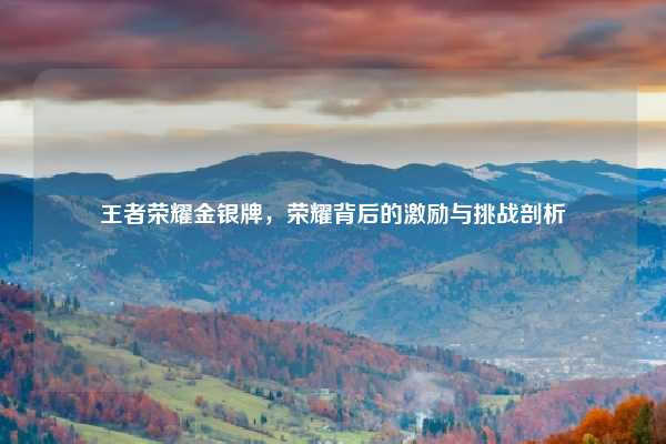 王者荣耀金银牌，荣耀背后的激励与挑战剖析